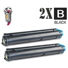 2 PACK Okidata 43502301 Type 9 Black combo Laser Toner Cartridge 2 PACK Okidata 43502301 Type 9 Black combo Laser Toner Cartridge