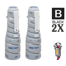 2 PACK Konica Minolta TN211 (8938413) Black combo Laser Toner Cartridge Premium Compatible 2 PACK Konica Minolta TN211 (8938413) Black combo Laser Toner Cartridge Premium Compatible