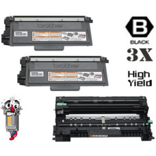 3 PACK Brother TN750 DR720 combo Laser Toner Cartridges Premium Compatible