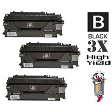 3 PACK Hewlett Packard CF280X HP80X High Yield combo Laser Toner Cartridges Premium Compatible