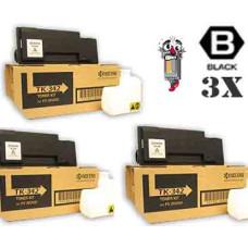 3 PACK Genuine Kyocera Mita TK342 Black combo Laser Toner Cartridge 3 PACK Genuine Kyocera Mita TK342 Black combo Laser Toner Cartridge