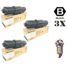 3 PACK Genuine Sharp MX-M1100NT Black Toner Cartridge 3 PACK Genuine Sharp MX-M1100NT Black Toner Cartridge