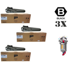 3 PACK Genuine Sharp MX754NT Black combo Laser Toner Cartridge 3 PACK Genuine Sharp MX754NT Black combo Laser Toner Cartridge