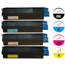 4 PACK Okidata 421274 OKI 401 combo Laser Toner Cartridge Remanufactured 4 PACK Okidata 421274 OKI 401 combo Laser Toner Cartridge Remanufactured