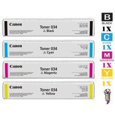 4 PACK Canon 034 Combo Laser Toner Cartridges Premium Compatible