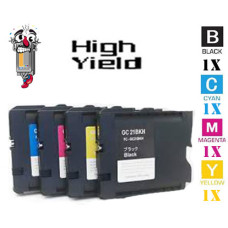 4 PACK Ricoh 40553 GC21 combo Laser Toner Cartridge Premium Compatible 4 PACK Ricoh 40553 GC21 combo Laser Toner Cartridge Premium Compatible