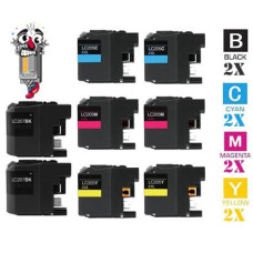 8 PACK Brother LC203 combo Ink Cartridges Remanufactured