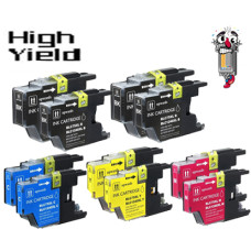 8 PACK Brother LC75 High Yield combo Ink Cartridges Remanufactured