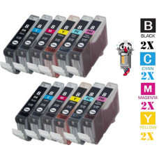 12 PACK Canon CLI8 combo Ink Cartridges Remanufactured 12 PACK Canon CLI8 combo Ink Cartridges Remanufactured