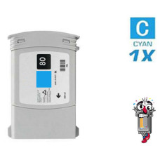 Hewlett Packard C4846A HP80C Cyan Dye Inkjet Cartridge Remanufactured
