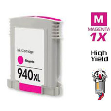 Hewlett Packard C4908AN HP940XL High Yield Magenta Inkjet Cartridge Remanufactured