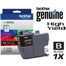 Genuine Brother LC401XLBK Black Inkjet Cartridge Genuine Brother LC401XLBK Black Inkjet Cartridge