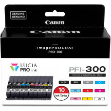 10 PACK Canon PFI-300 Standard Inkjet Cartridge 10 PACK Canon PFI-300 Standard Inkjet Cartridge